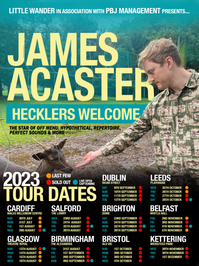Gigs James Acaster Official Website